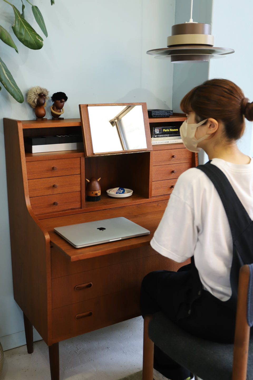 Teak Writing Bureau Dresser Danish Vintage/デンマークヴィンテージ ライティングビューロー ドレッサー 北欧家具
