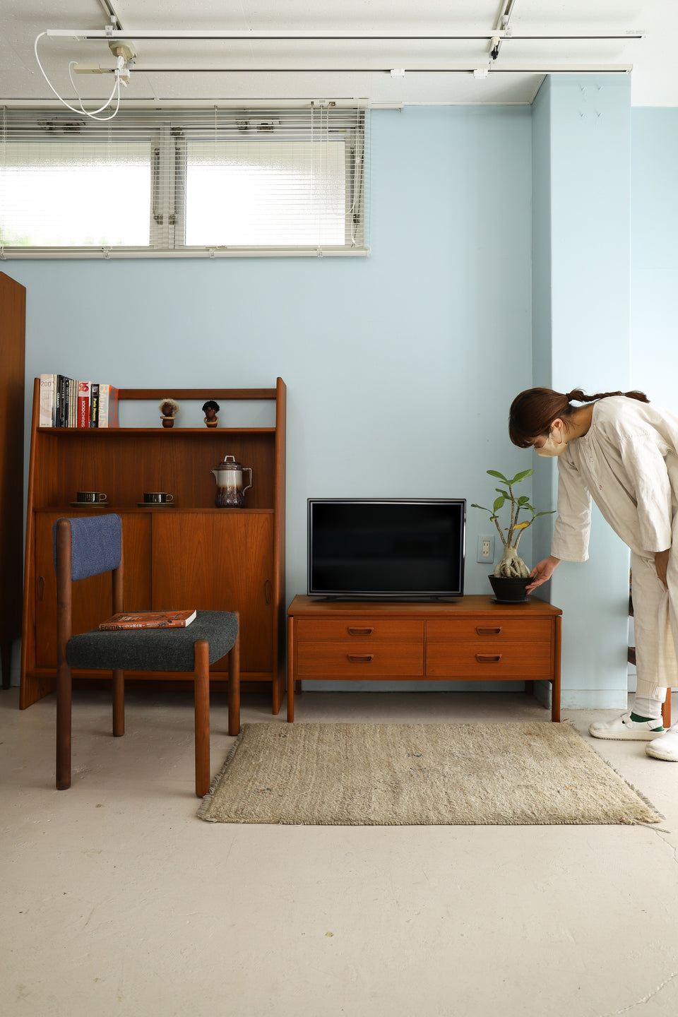 Danish Vintage High Shelf Cabinet/デンマークヴィンテージ ハイシェルフ キャビネット 収納 北欧家具