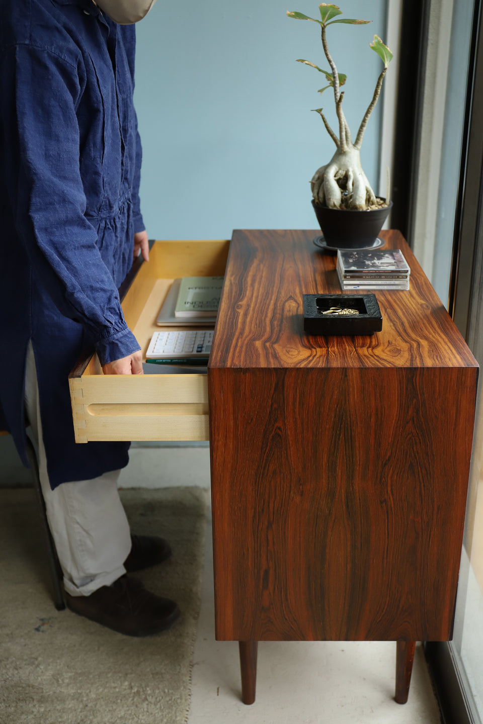 Feldballes Møbelfabrik Kai Kristiansen 4Drawer Chest Rosewood/カイ・クリスチャンセン 4段チェスト ローズウッド材 デンマークヴィンテージ 北欧家具
