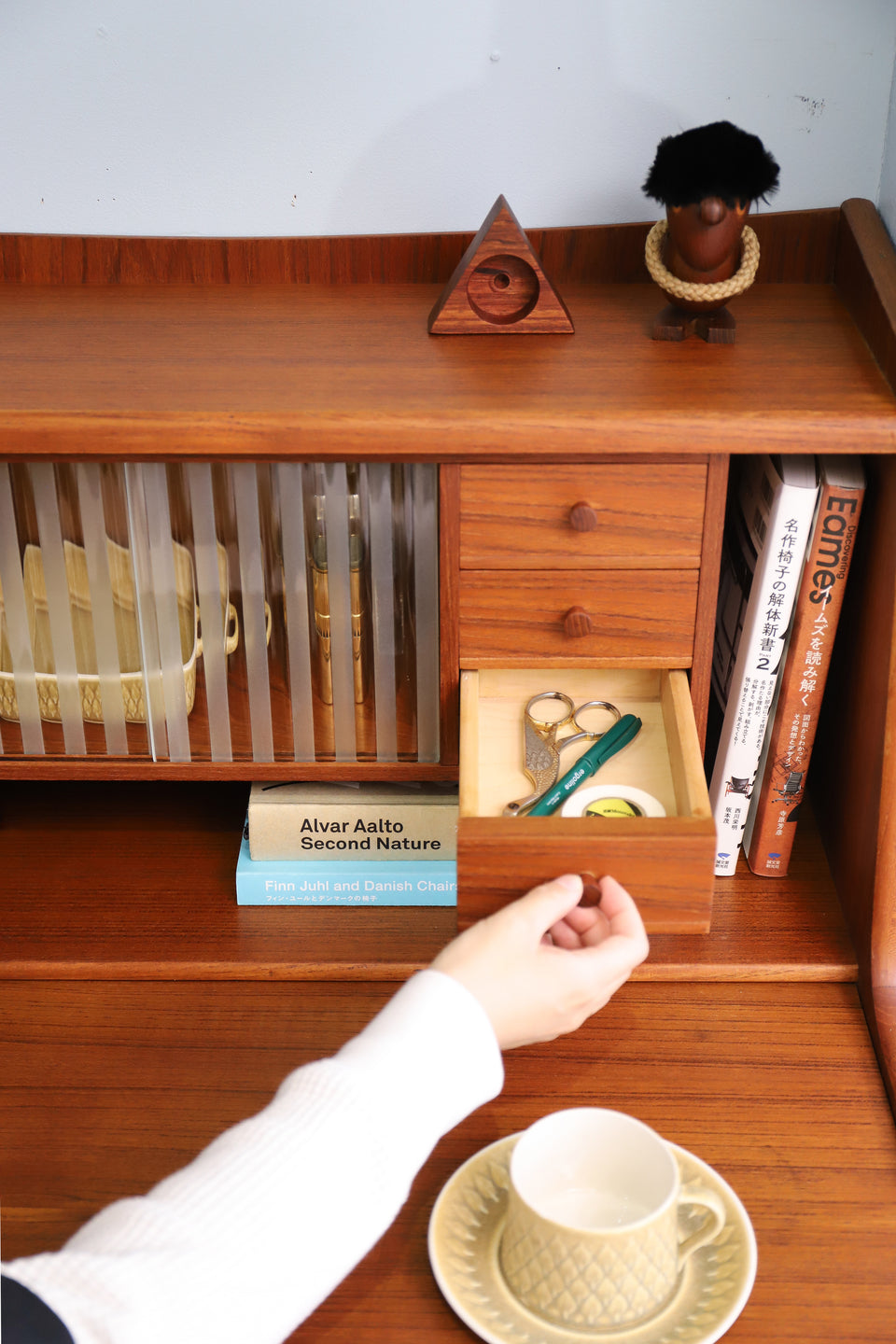 Danish Vintage Secretary Desk Writing Bureau/デンマークヴィンテージ ライティングビューロー デスク チェスト 北欧家具