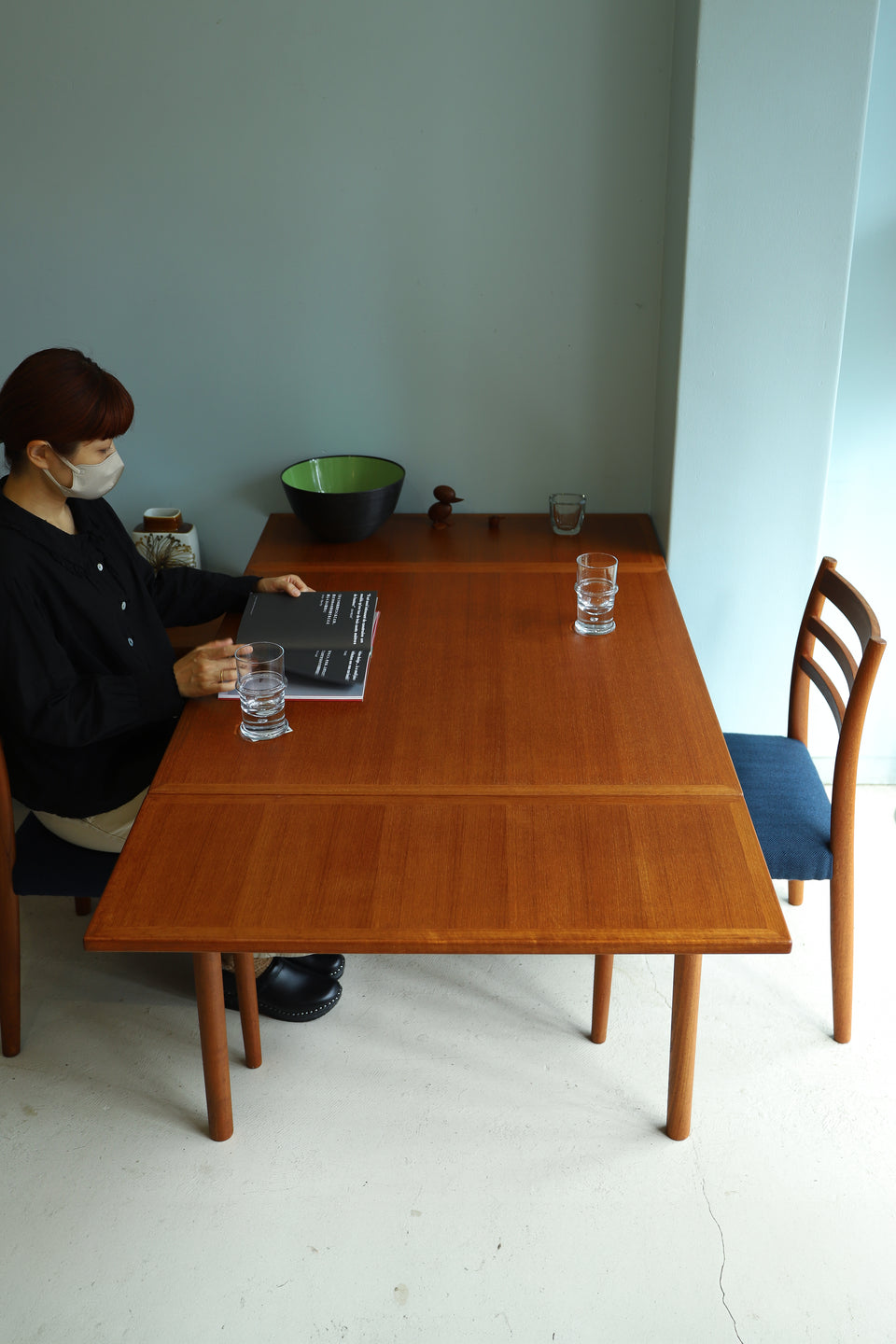 Japanese Vintage Extension Dining Table/ジャパンヴィンテージ エクステンションダイニングテーブル チーク材 北欧デザイン