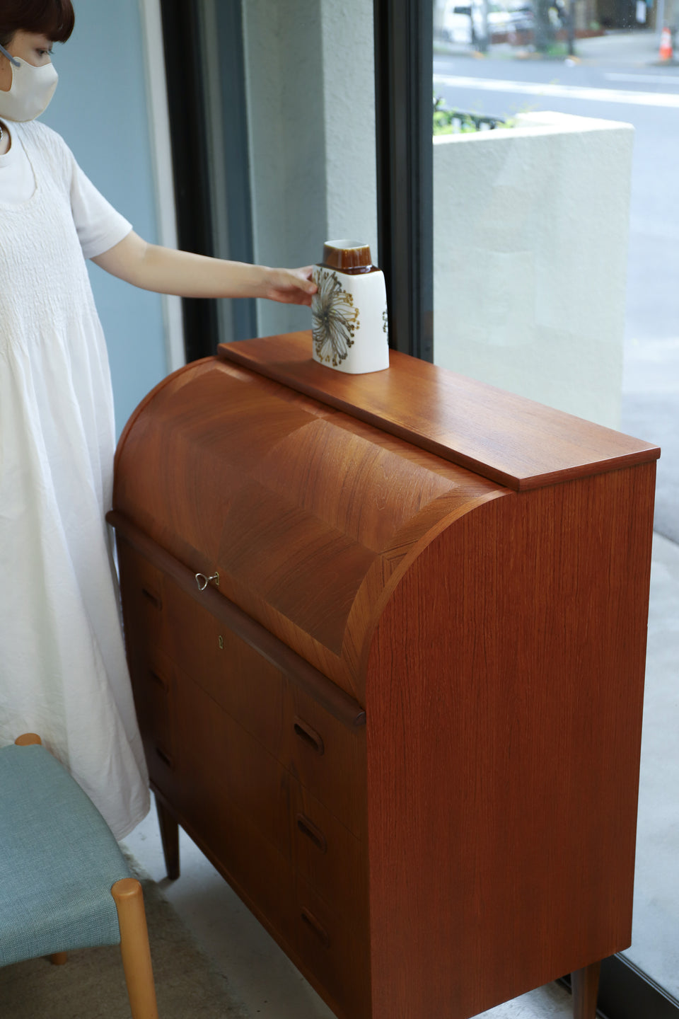 Rolltop Bureau Egon Ostergaard Swedish Vintage/スウェーデンヴィンテージ ロールトップ ビューロー 北欧家具