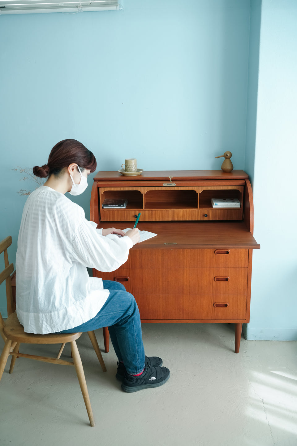 Rolltop Writing Bureau Egon Ostergaard Swedish Vintage/スウェーデンヴィンテージ ロールトップ ライティングビューロー