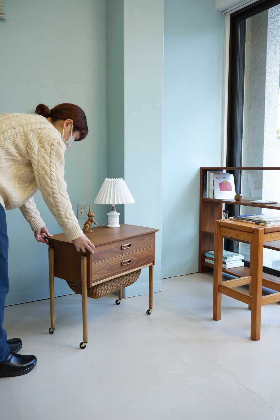 Sewing Wagon Side Table Danish Vintage/デンマークヴィンテージ ソーイングワゴン サイドテーブル 北欧家具