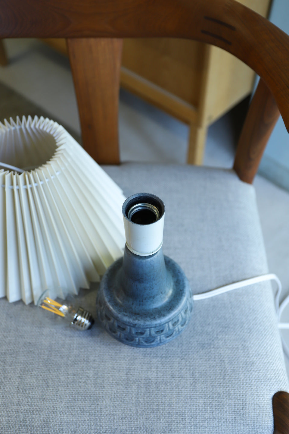 Table Lamp Søholm blue Danish Vintage/テーブルランプ スーホルム ブルー デンマークヴィンテージ 照明 北欧インテリア