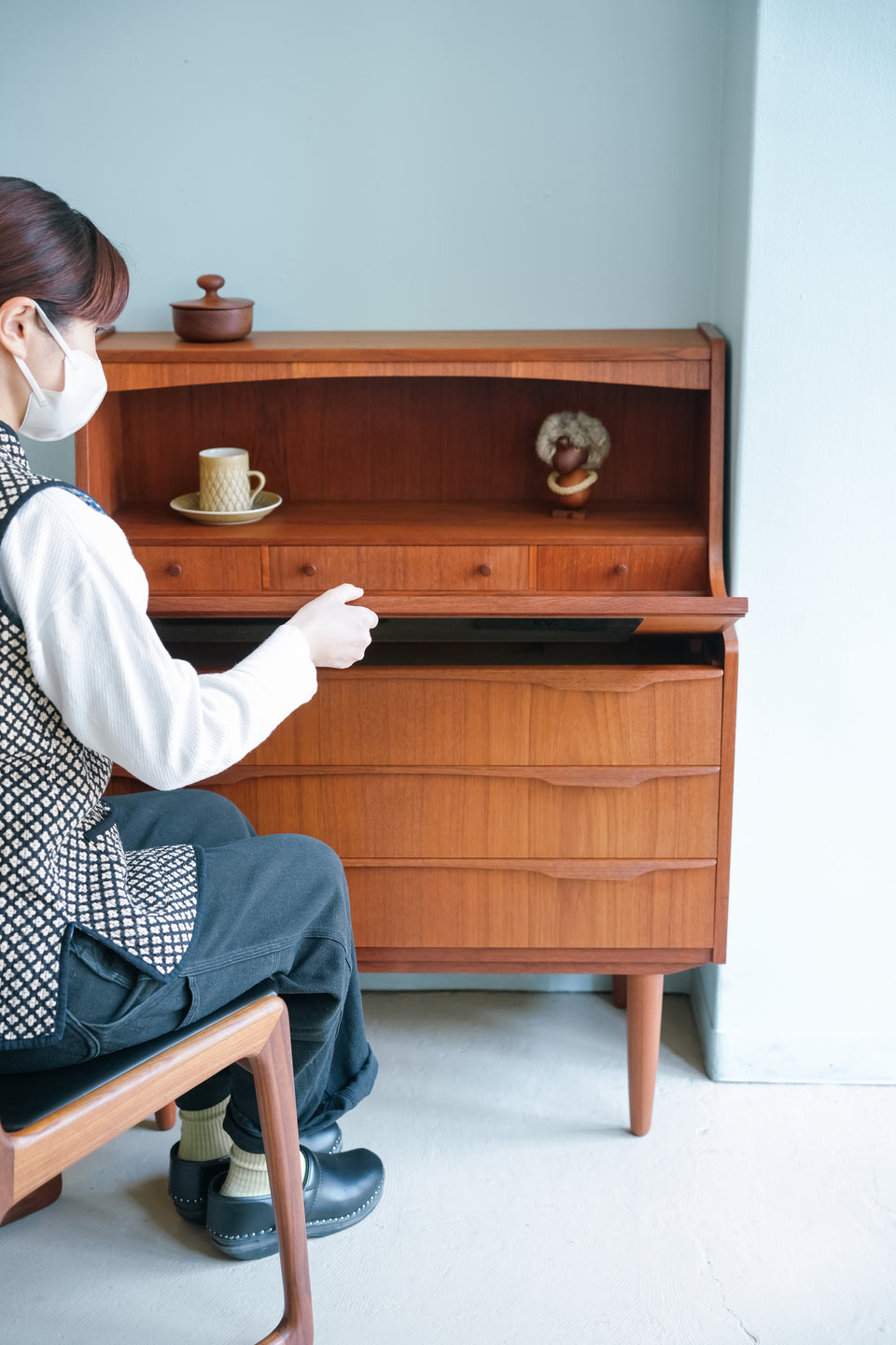 Writing Bureau Dresser Danish Vintage/デンマークヴィンテージ ライティングビューロー ドレッサー