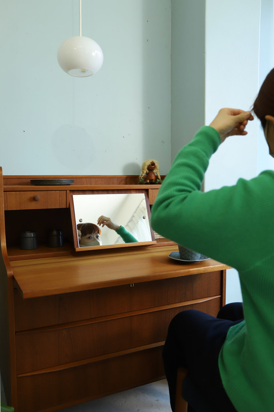 Writing Bureau Teakwood Danish Vintage/デンマークヴィンテージ ライティングビューロー チーク材 北欧家具