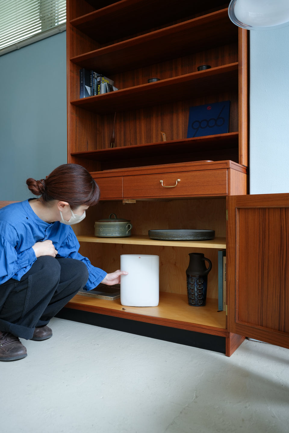 Yngve Ekstrom Krus Bookcase Cabinet AB Westbergs Mobler/スウェーデンヴィンテージ イングヴ・エクストローム ブックケース キャビネット
