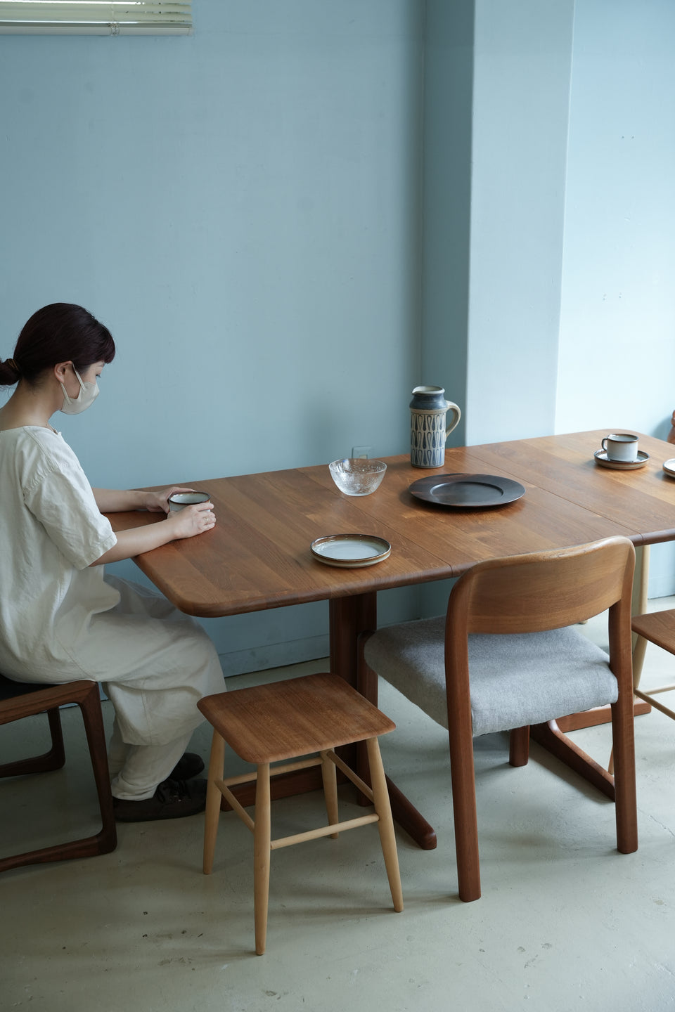 Solid Teak Extension Dining Table Danish Vintage/デンマークヴィンテージ エクステンション ダイニングテーブル チーク材