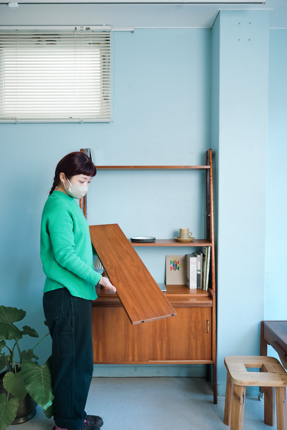 Swedish Vintage Open Shelf Bureau/スウェーデンヴィンテージ オープンシェルフ ビューロー 本棚 北欧家具