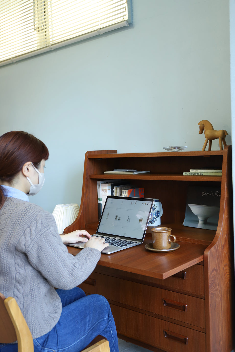 Danish Vintage Writing Bureau Gunnar Nielsen Tibergaard/デンマークヴィンテージ ライティングビューロー 北欧家具