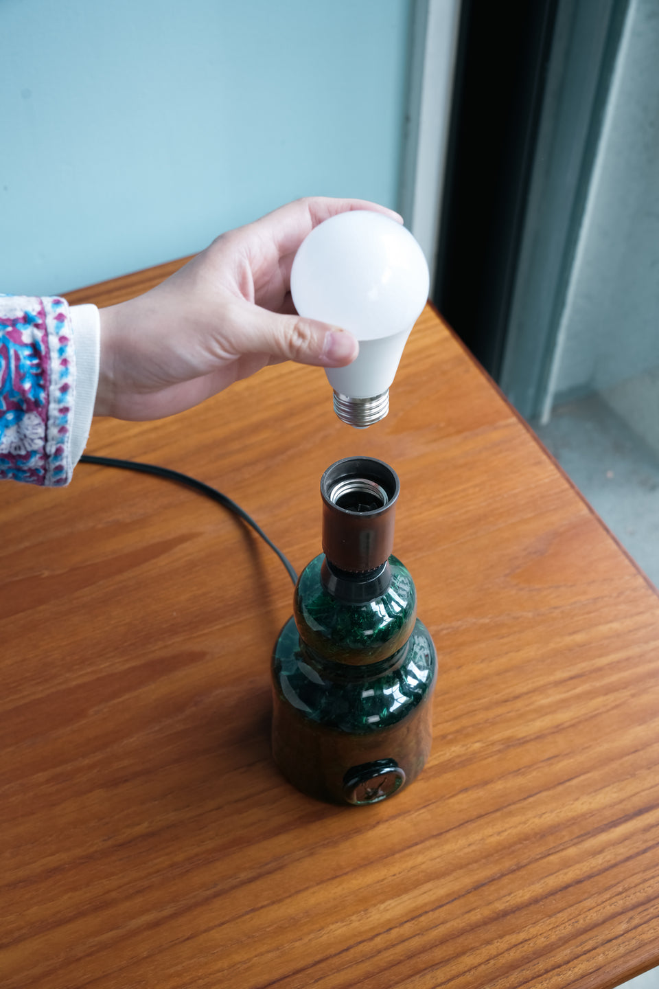 Granna Glasbruk Table Lamp Swedish Vintage/スウェーデンヴィンテージ テーブルランプ ガラス