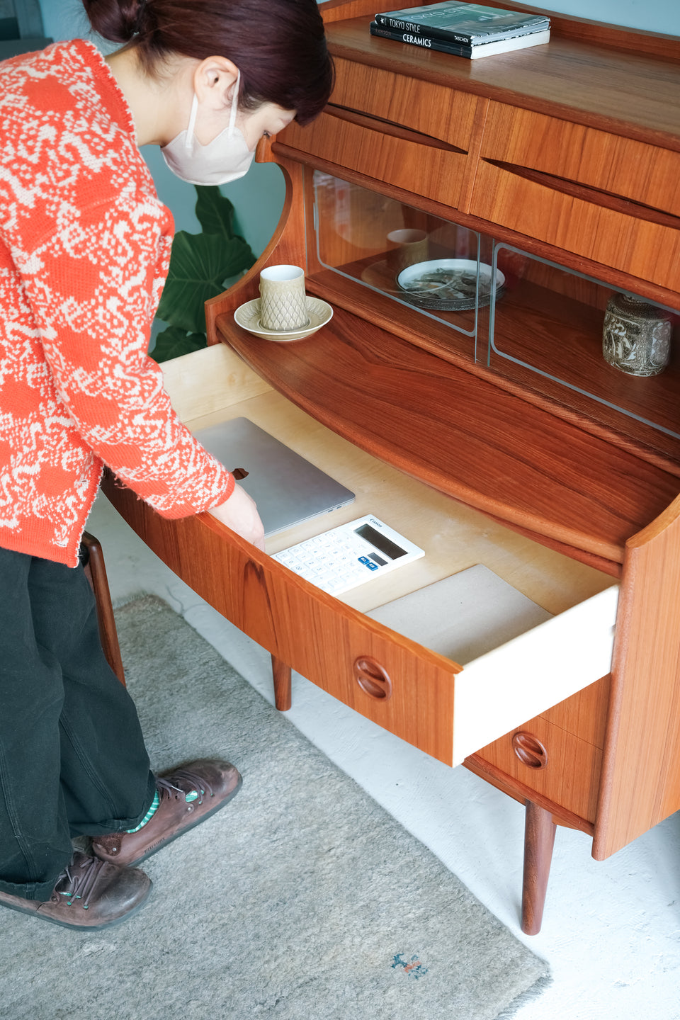 Gunnar Falsig Mobelfabrik Writing Bureau Danish Vintage/デンマークヴィンテージ ライティングビューロー 北欧家具