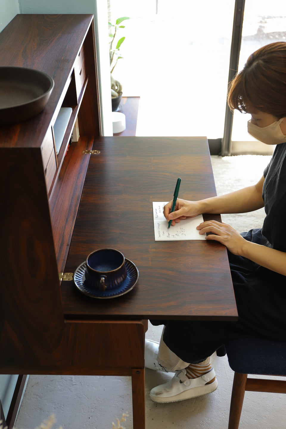 Norwegian Vintage Bruksbo Writing Bureau/ノルウェーヴィンテージ ブルクスボ ライティングビューロー デスク ローズウッド 北欧家具