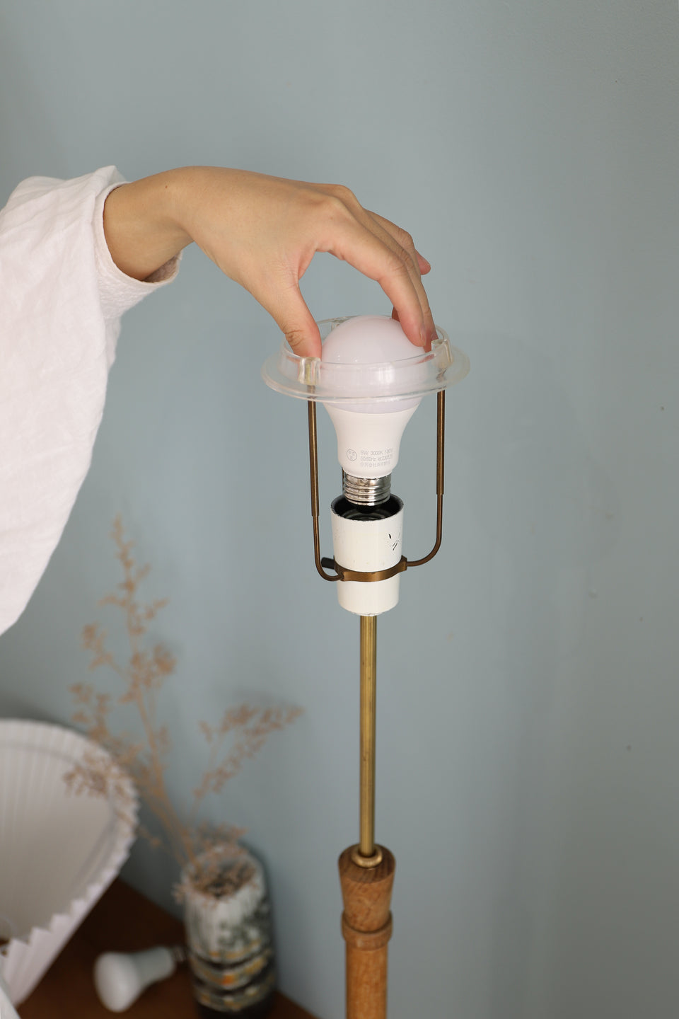 Oakwood Floor Stand Light Danish Vintage/デンマークヴィンテージ フロアスタンドライト オーク材 北欧インテリア 照明