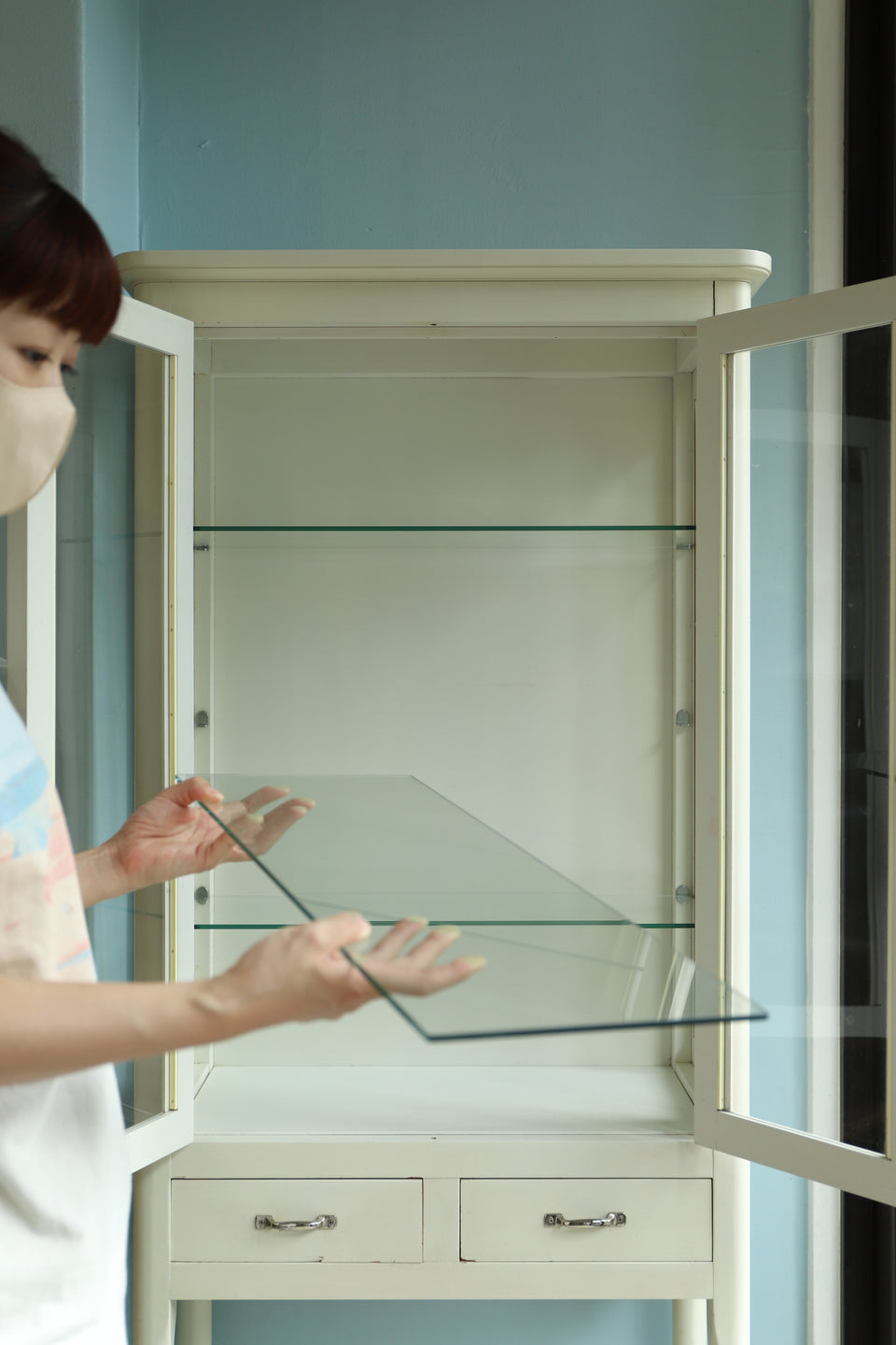 Japanese Vintage Doctor Cabinet/ジャパンヴィンテージ ケビント ガラスキャビネット