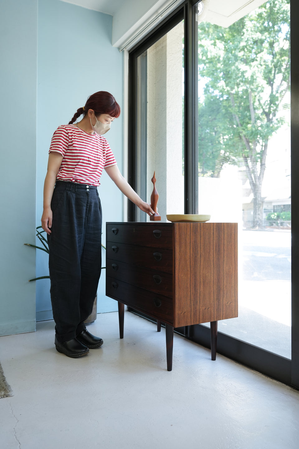 Kai Kristiansen 4drawer Chest Rosewood Feldballes Møbelfabrik/カイ・クリスチャンセン 4段チェスト ローズウッド材 北欧家具