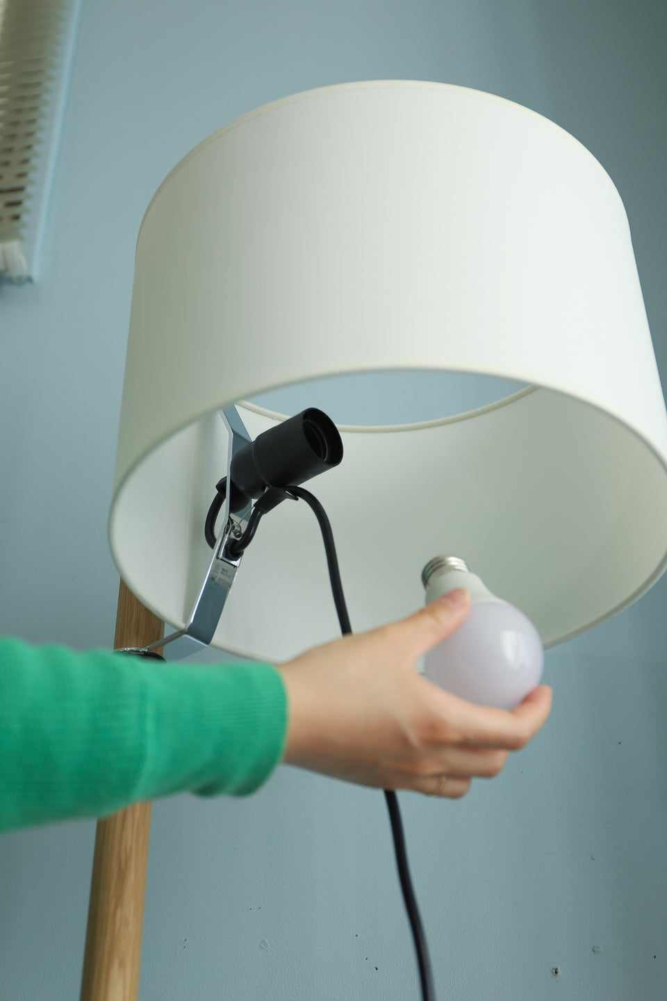 Miguel Milá TMM Floor Lamp Santa&Cole/ミゲル・ミラ TMMフロアランプ サンタ&コール オーク材 スペイン