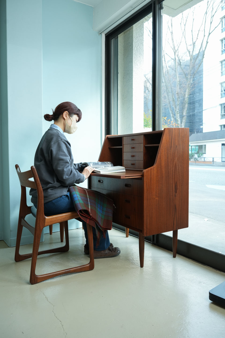 Teak Writing Bureau Danish Vintage/デンマークヴィンテージ ライティングビューロー チーク材 北欧家具