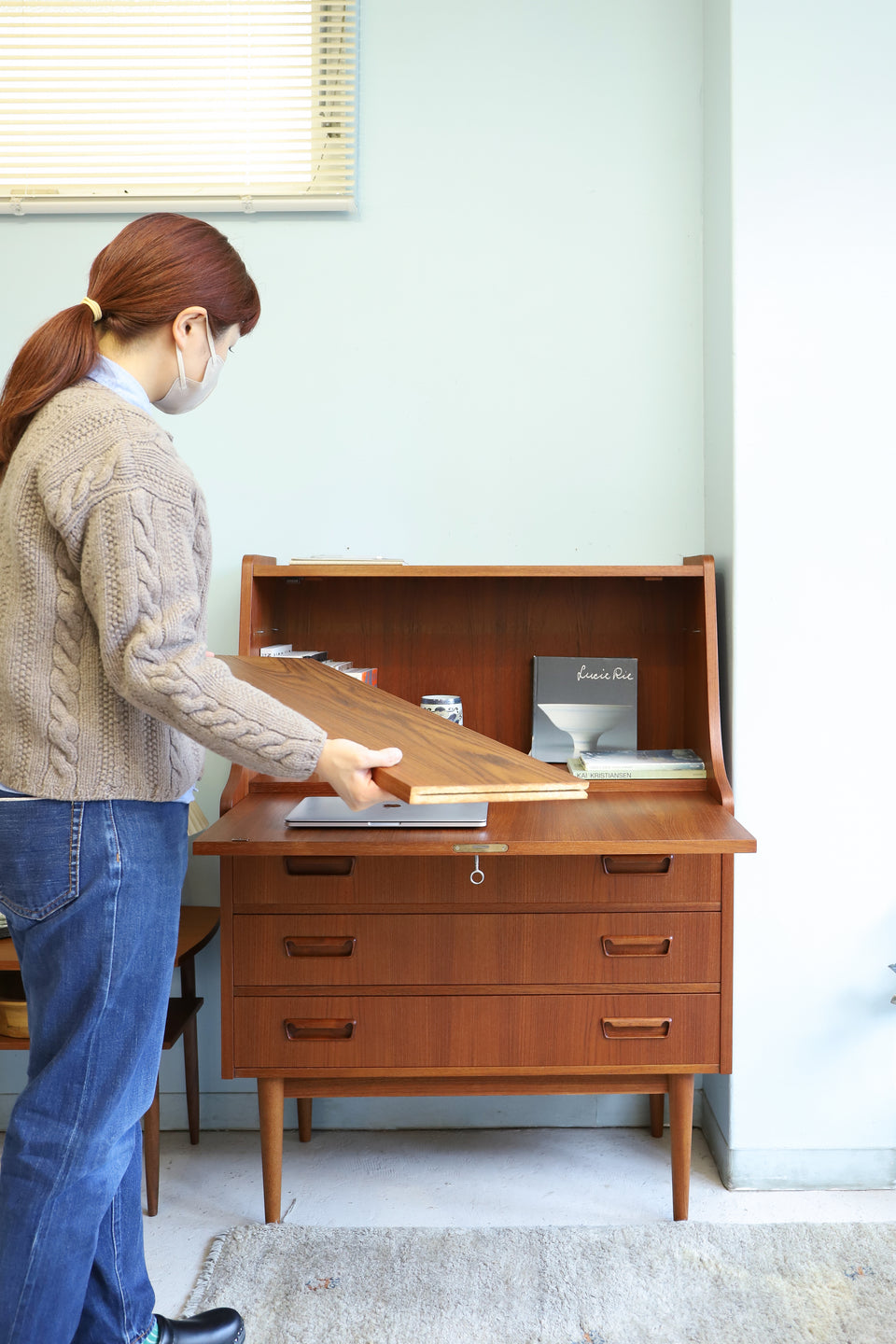 Danish Vintage Writing Bureau Gunnar Nielsen Tibergaard/デンマークヴィンテージ ライティングビューロー 北欧家具