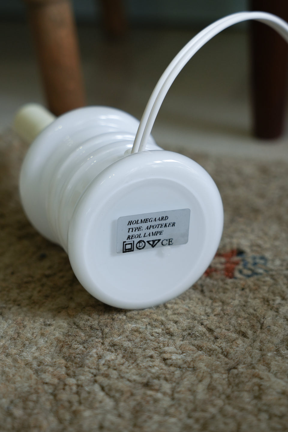 Holmegaard Apoteker Table Lamp Small Danish Vintage/デンマークヴィンテージ ホルムガード テーブルランプ 北欧インテリア