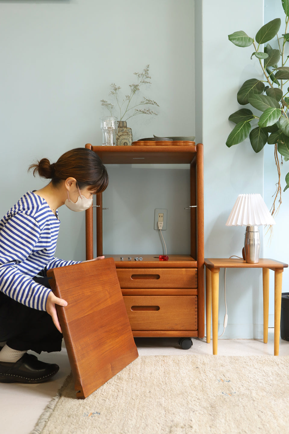 Danish Vintage Teakwood Wagon Shelf/デンマークヴィンテージ ワゴン シェルフ チーク材 北欧家具