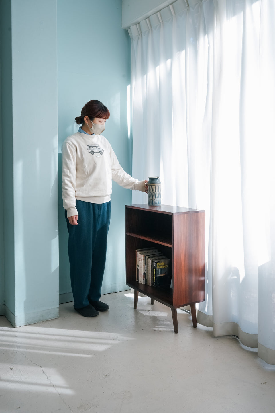 Rosewood Small Bookcase Danish Vintage/デンマークヴィンテージ スモールブックケース ローズウッド 本棚 北欧家具