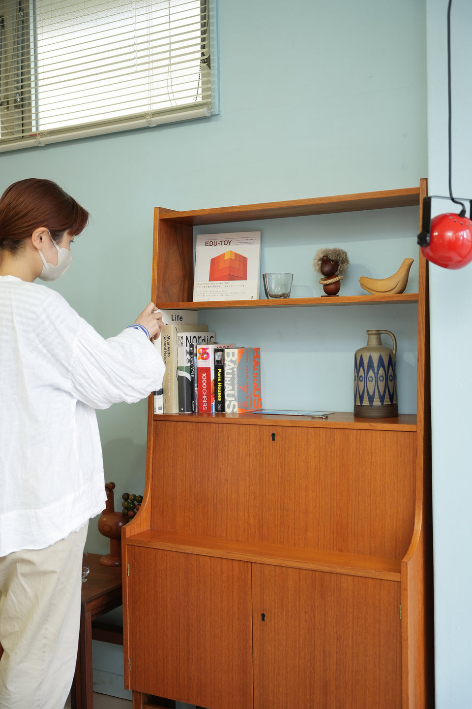 Swedish Vintage Bookcase Bureau/スウェーデンヴィンテージ ブックケース ビューロー 本棚 北欧家具