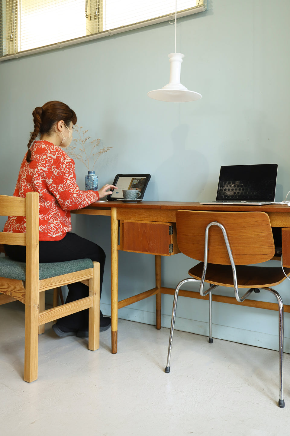 Danish Vintage Extension Desk/デンマークヴィンテージ エクステンションデスク 机 テーブル 北欧家具