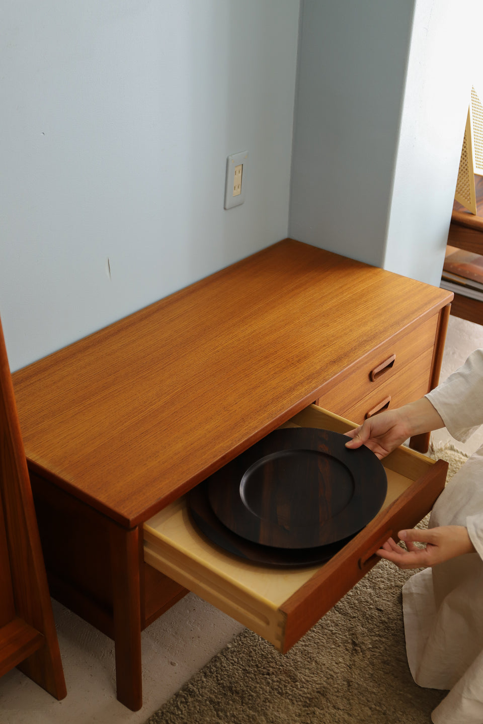 Danish Vintage High Shelf Cabinet/デンマークヴィンテージ ハイシェルフ キャビネット 収納 北欧家具
