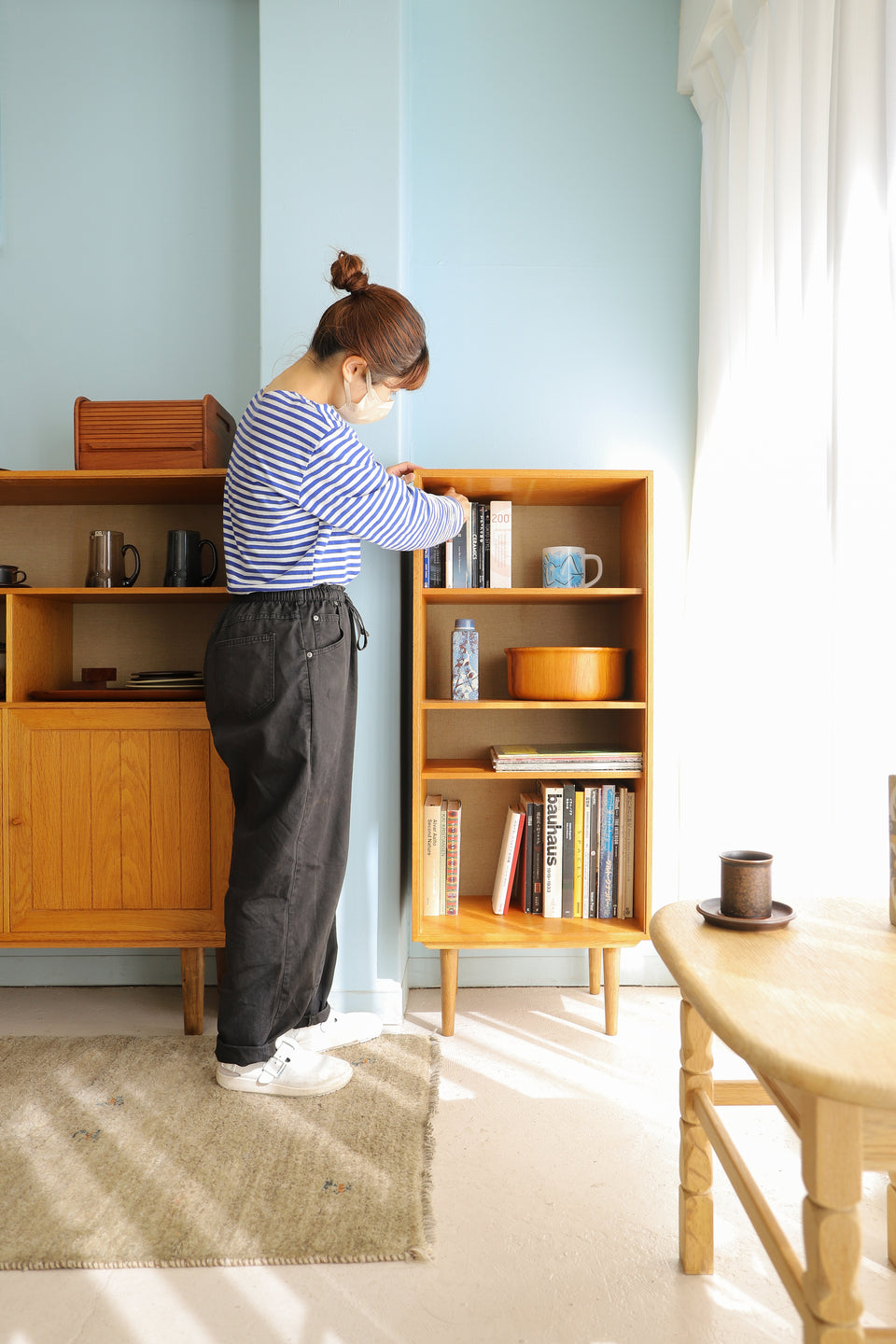 Oakwood Cabinet Bookcase Shelf HG Møbler Danish Vintage/デンマークヴィンテージ HGモブラー キャビネット ブックケース シェルフ 収納 北欧インテリア