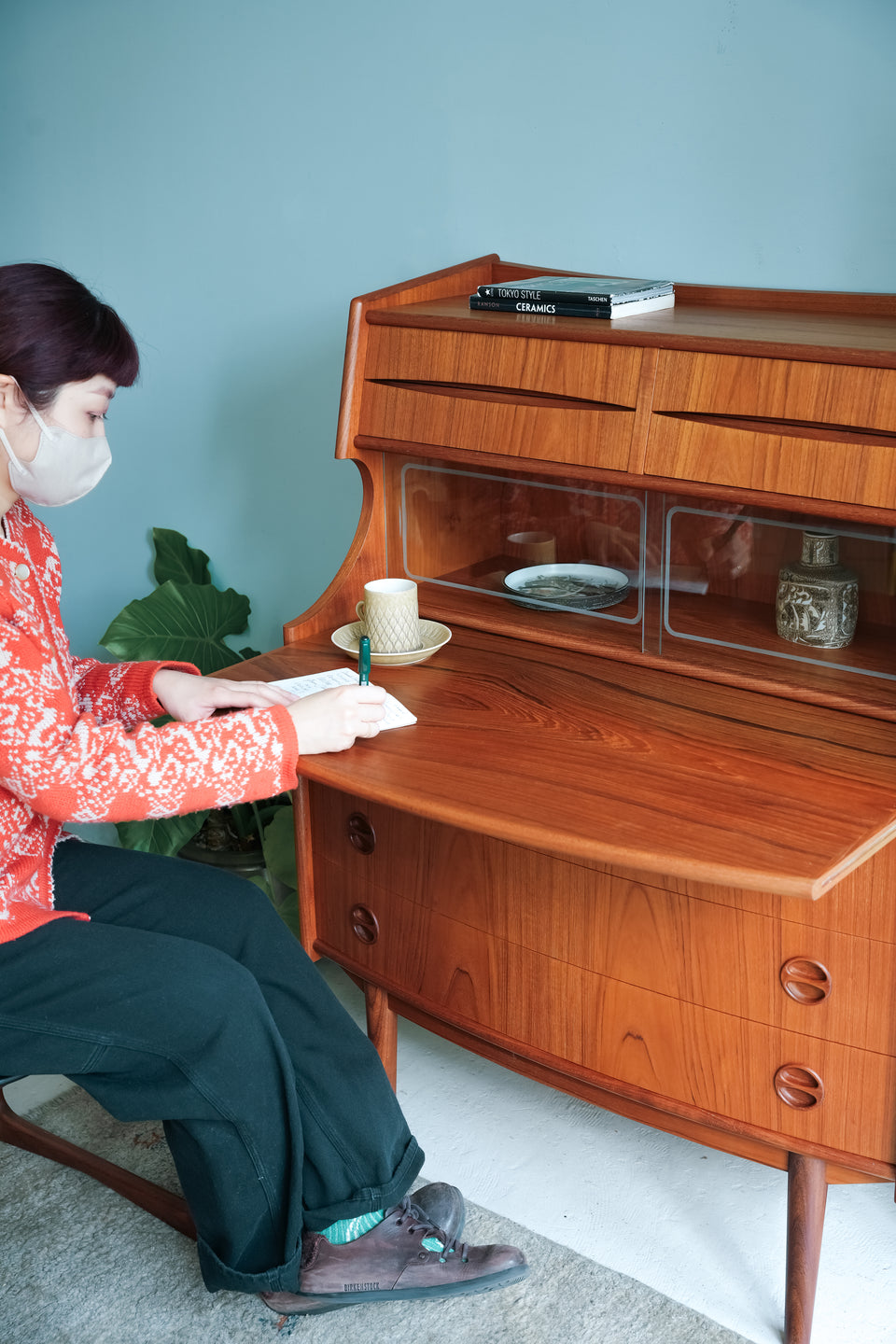 Gunnar Falsig Mobelfabrik Writing Bureau Danish Vintage/デンマークヴィンテージ ライティングビューロー 北欧家具