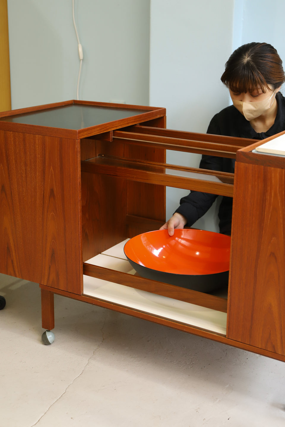 Danish Vintage Vantinge Møbelindustri Side Board Cabinet Trolley/デンマークヴィンテージ サイドボードキャビネット トロリー 北欧家具