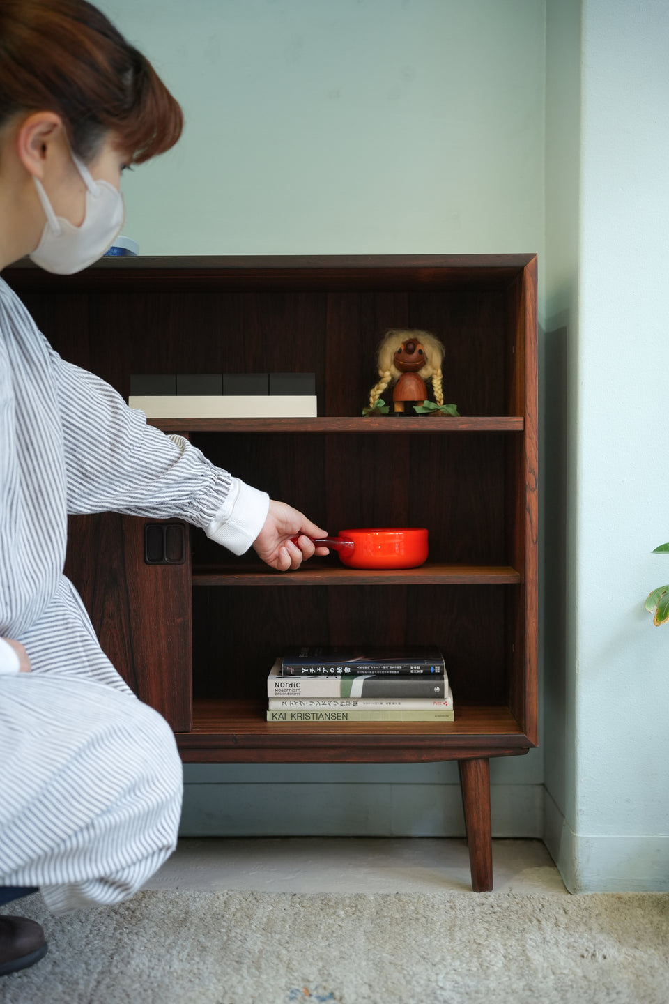 Danish Vintage Rosewood Bookcase Cabinet/デンマークヴィンテージ ブックケース キャビネット ローズウッド材 北欧家具