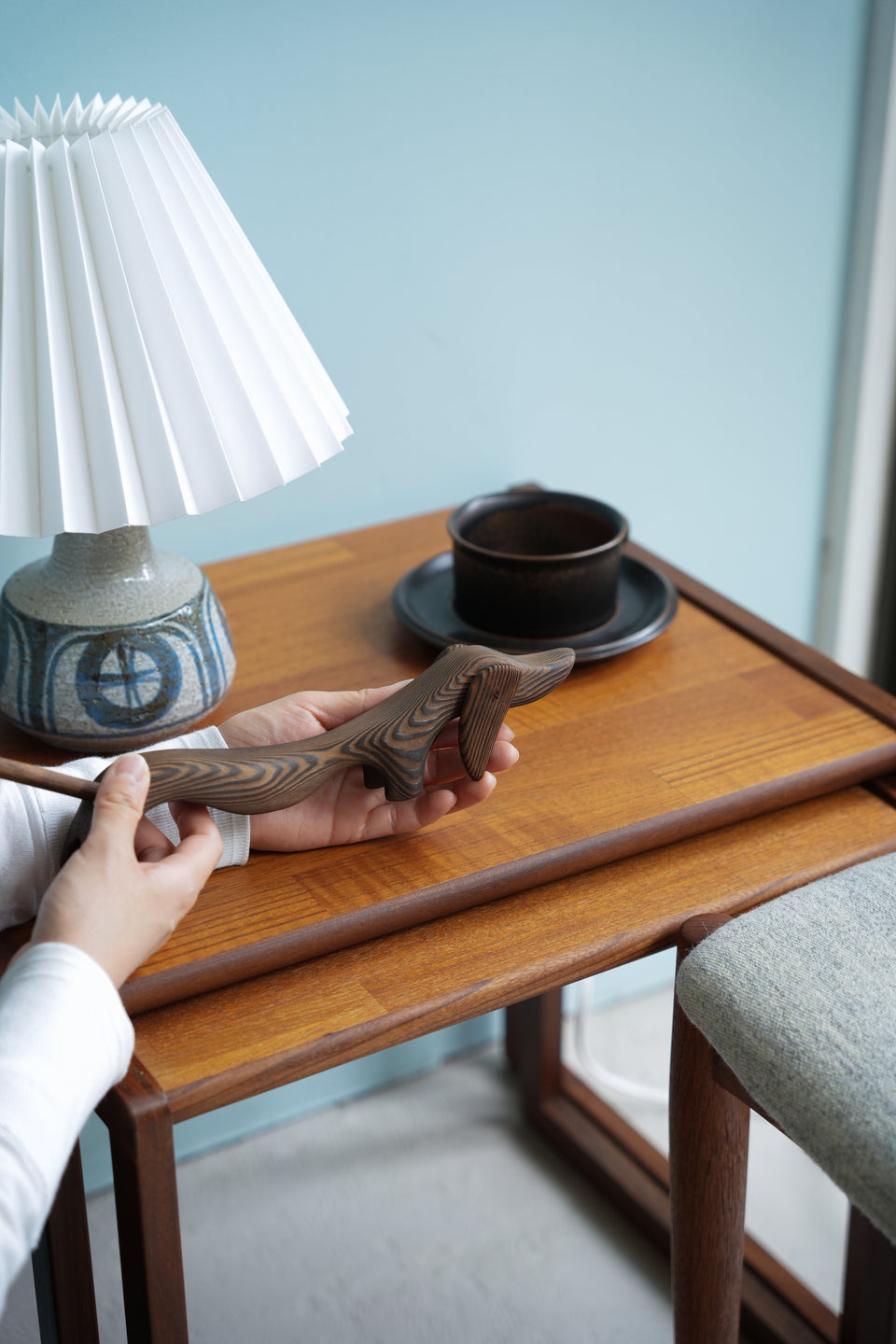 Hoyng Jungerhans Wooden Dachshund Dutch Vintage/オランダヴィンテージ 木のダックスフンド