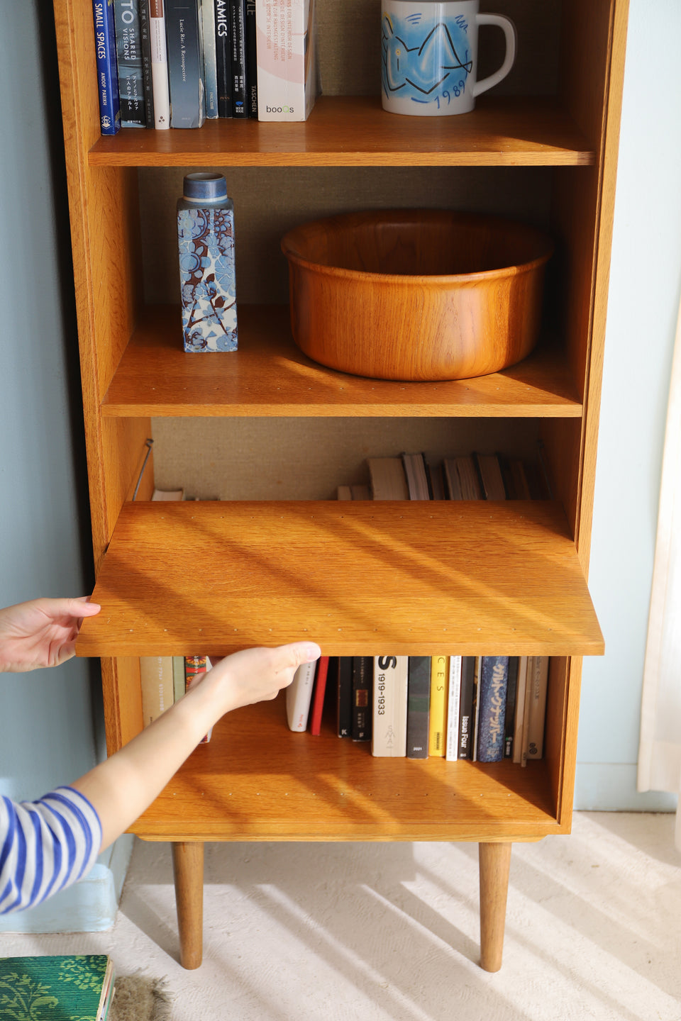 Oakwood Cabinet Bookcase Shelf HG Møbler Danish Vintage/デンマークヴィンテージ HGモブラー キャビネット ブックケース シェルフ 収納 北欧インテリア