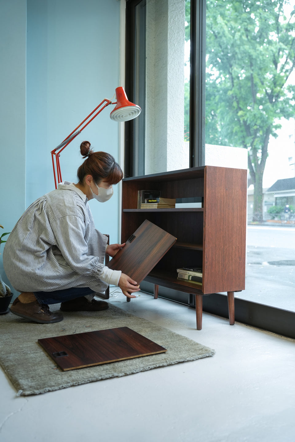 Danish Vintage Rosewood Bookcase Cabinet/デンマークヴィンテージ ブックケース キャビネット ローズウッド材 北欧家具
