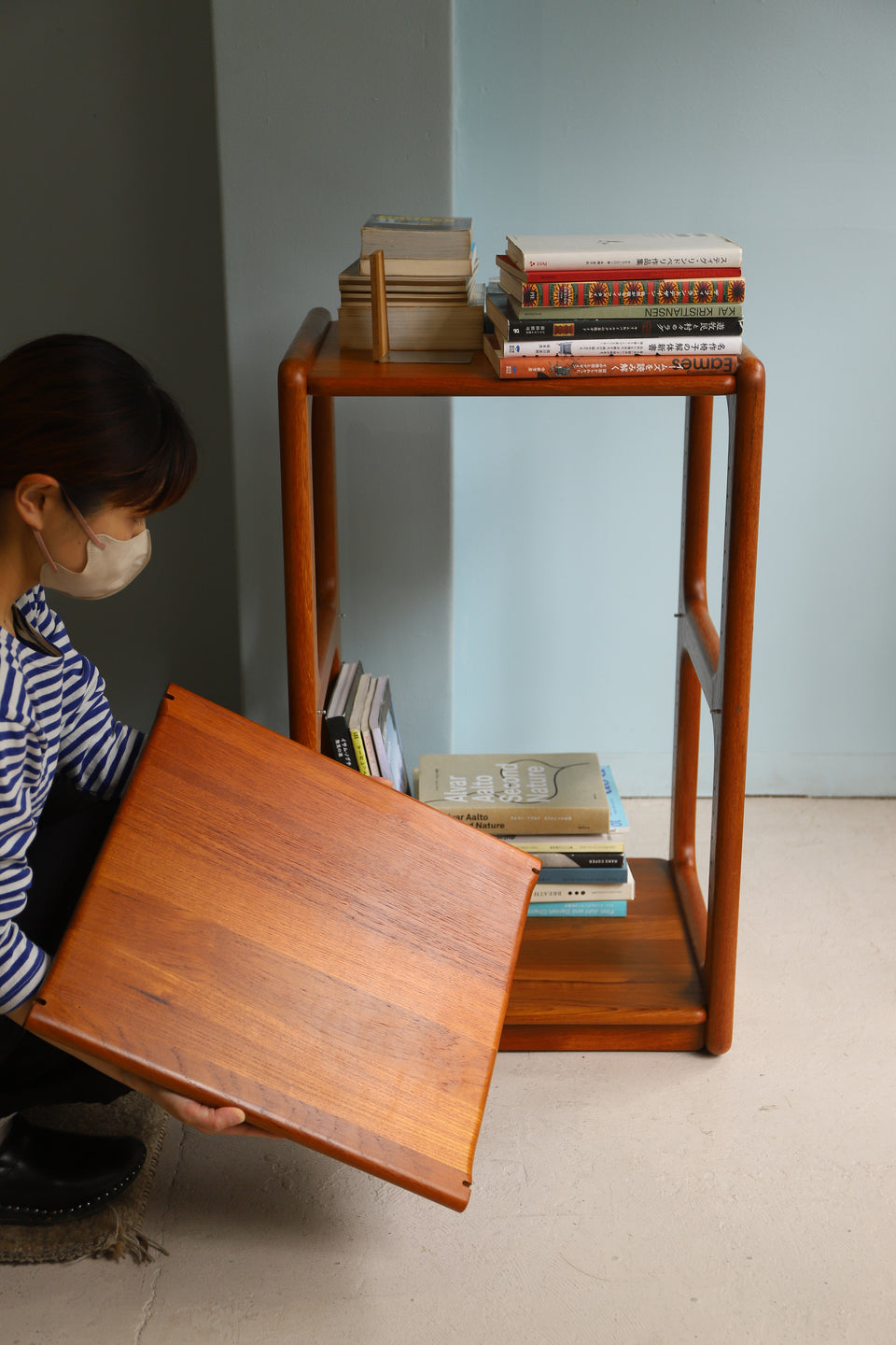 Danish Vintage Teakwood Wagon Shelf/デンマークヴィンテージ ワゴン シェルフ チーク材 北欧家具