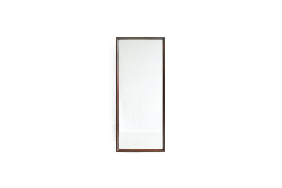 Danish Vintage Rosewood Frame Wall Mirror/デンマークヴィンテージ ウォールミラー 姿見 ローズウッド材 北欧インテリア