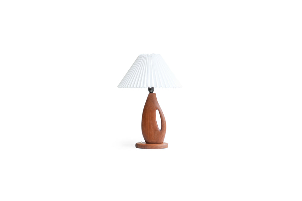 Danish Vintage Sculptural Teak Table Lamp/デンマークヴィンテージ テーブルランプ チーク材 間接照明 北欧インテリア