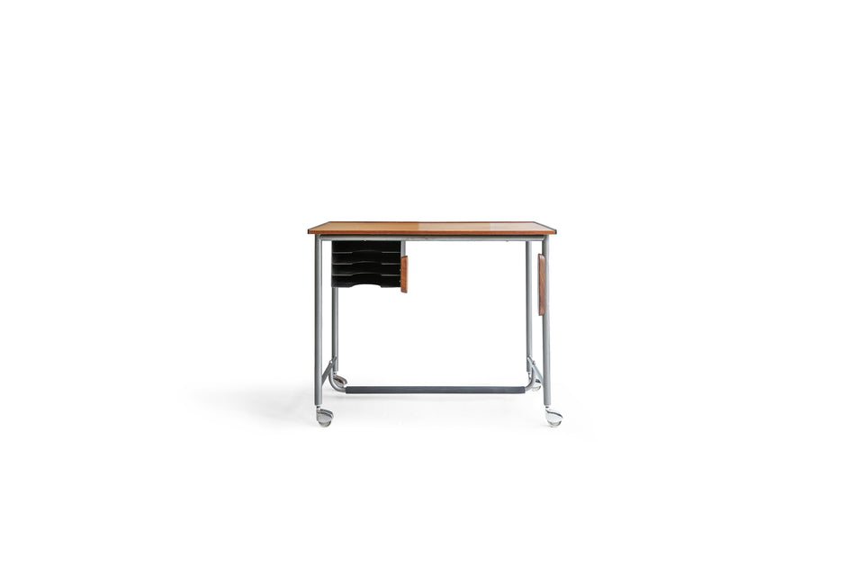 Danish Vintage Small Desk with Caster/デンマークヴィンテージ スモールデスク キャスター付 北欧家具