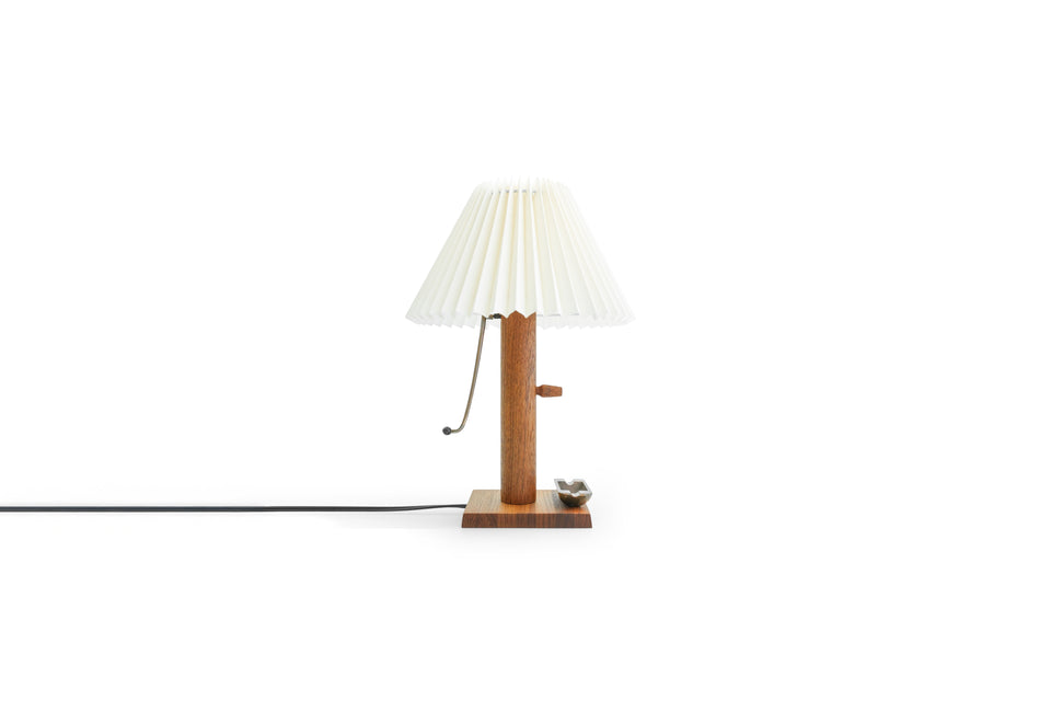 Danish Vintage Teak Table Lamp with Tray/デンマークヴィンテージ テーブルランプ チーク材 トレイ付き 照明 北欧インテリア