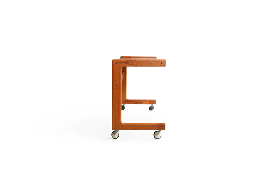 Danish Vintage Teak Working Table/デンマークヴィンテージ ワークテーブル キャスター付き チーク材