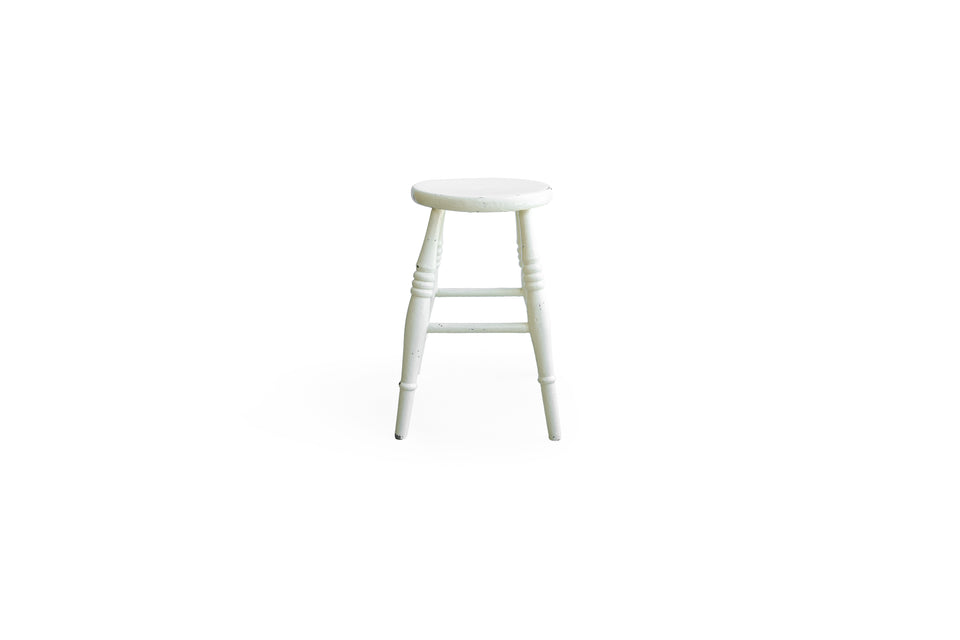 Euro Vintage Painted Stool/ヨーロッパヴィンテージ 丸いスツール