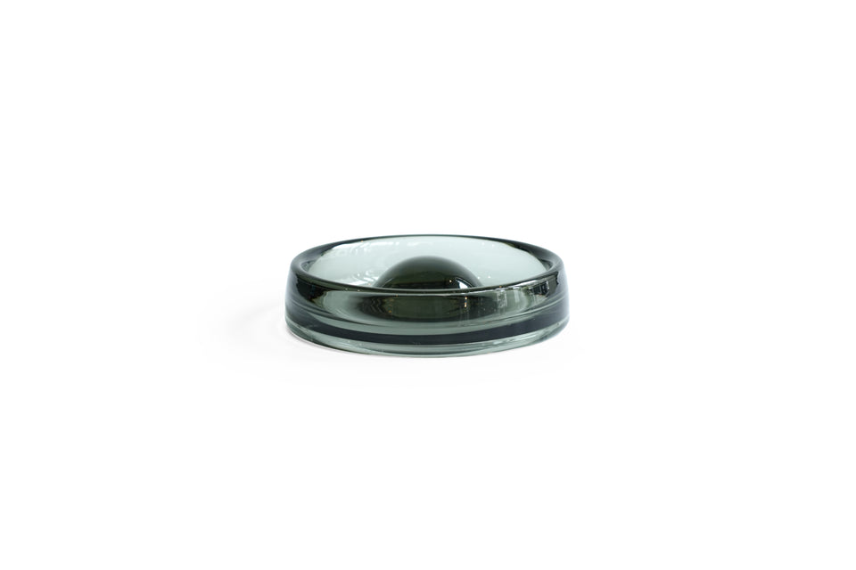 Holmegaard Per Lutken Fried Egg Tray Smoked Glass/ホルムガード ペル・ルッケン フライドエッグ ガラストレイ