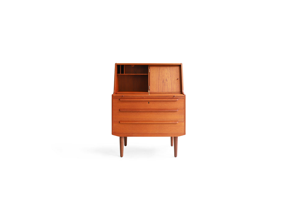 Danish Vintage Ølholm Møbelfabri Writing Bureau with Mirror/デンマークヴィンテージ ライティングビューロー ミラー付き 北欧家具