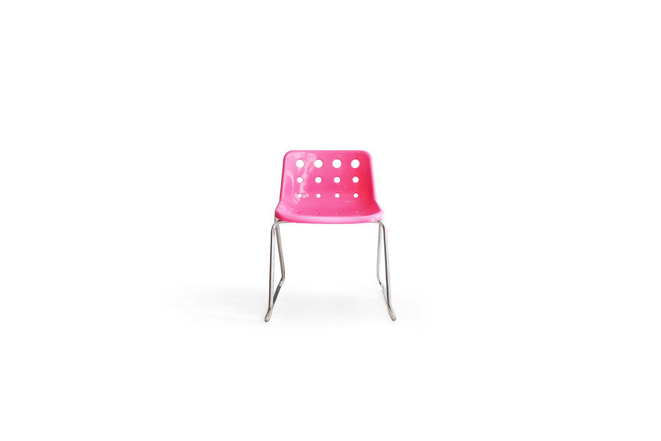 Polo Chair Robin Day Sled Base Pink/ロビン・デイ ポロチェア スタッキング ピンク イギリスデザイン