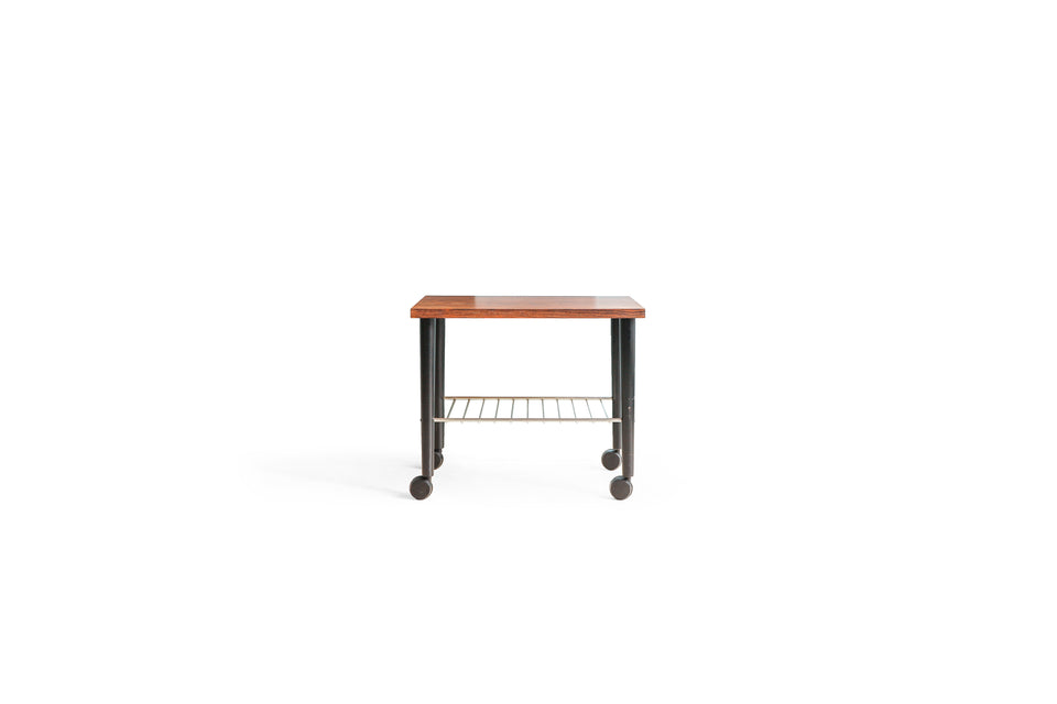 Scandinavian Vintage Rosewood Side Table Trolley/北欧ヴィンテージ サイドテーブル トロリー ローズウッド材