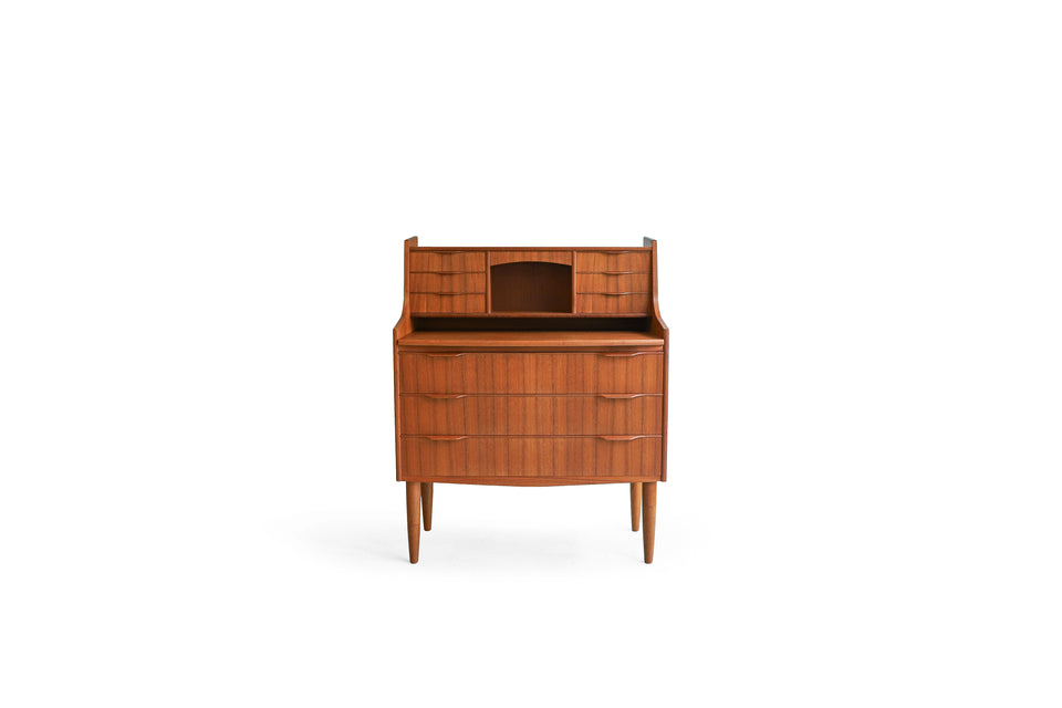 Danish Vintage Writing Bureau with Mirror/デンマークヴィンテージ ライティングビューロー ミラー付き 北欧家具