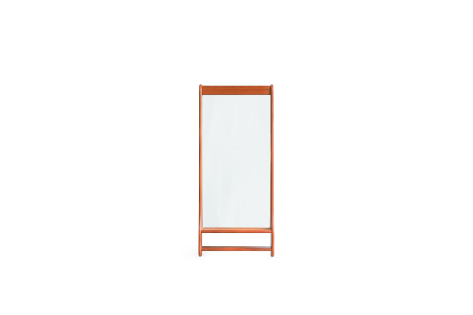 Danish Vintage Wall Mirror with Rack/デンマークヴィンテージ ウォールミラー 棚付き 鏡 チーク材 北欧インテリア